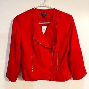 Off Center Zip Up Jacket - BEBE - Size 2